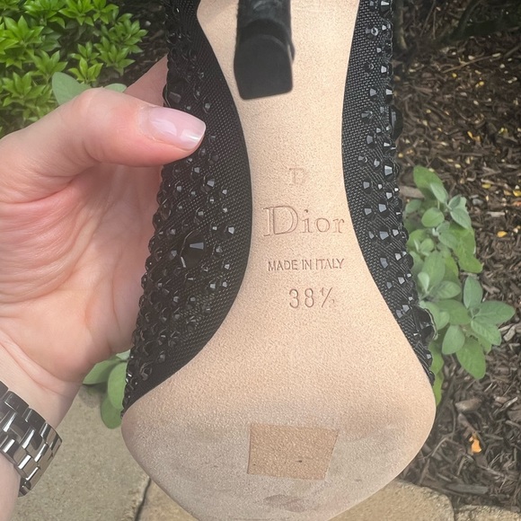 NWOB Christian Dior Size 38.5 Beaded Heels - Picture 7 of 15